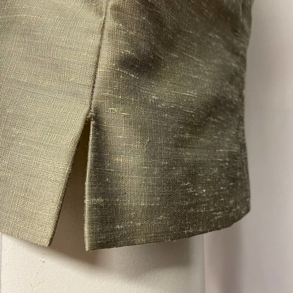 Kasper Top Petite Size 6P Side Zip Embroidery Beaded Sleeveless - Picture 3 of 10